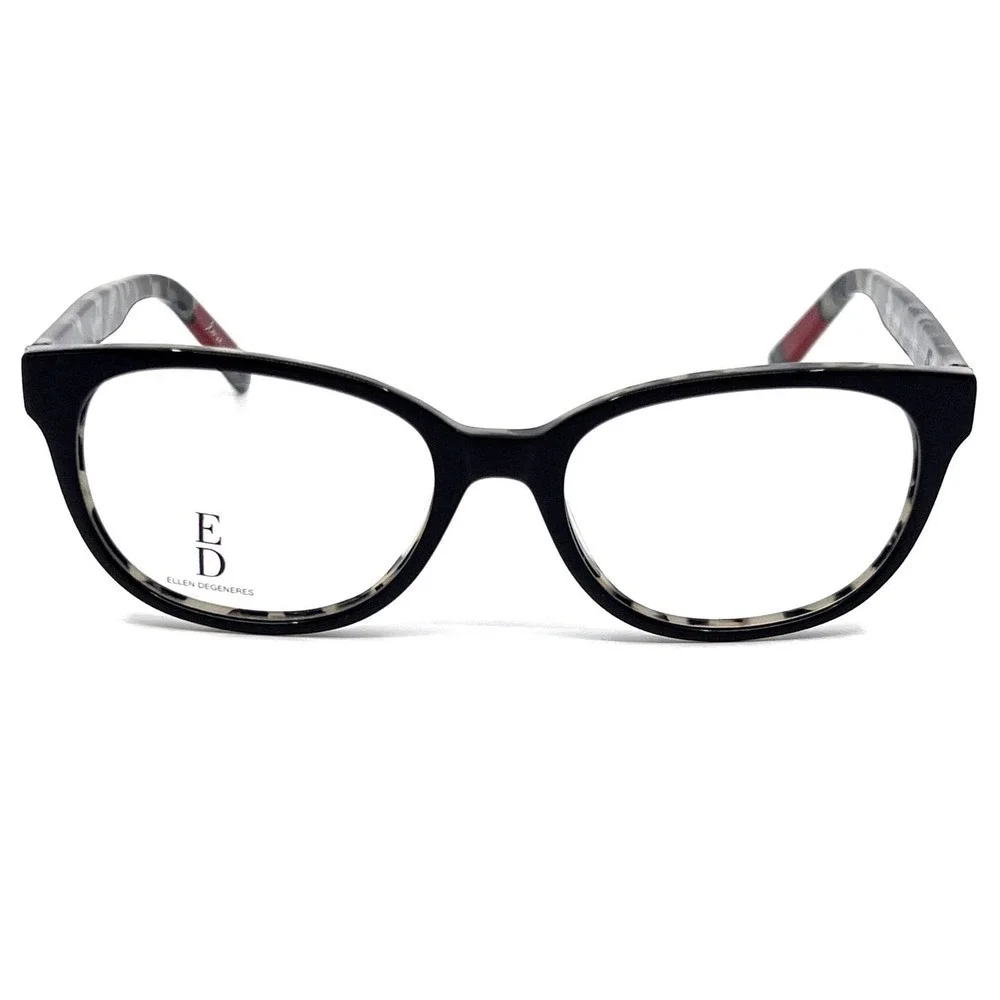 ELLEN DEGENERES Eyeglasses O-04 BLKTT NEW!!!